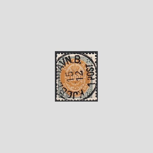 FRIMRKER DANMARK | 1895 - AFA 31By - 100 re gr/gul - Lux Stemplet