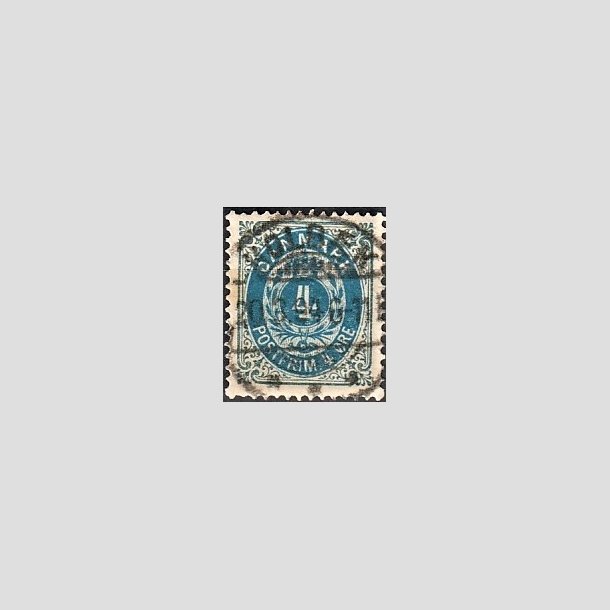FRIMRKER DANMARK | 1895 - AFA 23B - 4 re gr/bl - Pragt Stemplet