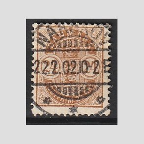 FRIM�RKER DANMARK | 1901-02 - AFA 39 - 24 �re brun - Lux Stemplet 