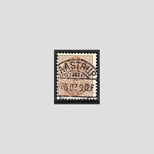 FRIMRKER DANMARK | 1901-02 - AFA 39 - 24 re brun - Lux Stemplet "AASTRUP"