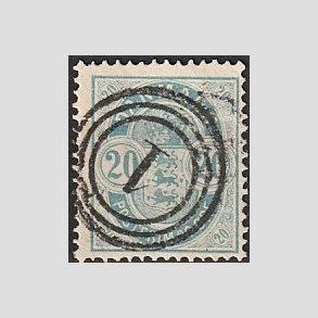 FRIM�RKER DANMARK | 1884-85 - AFA 36 - 20 �re bl� - Lux Stemplet