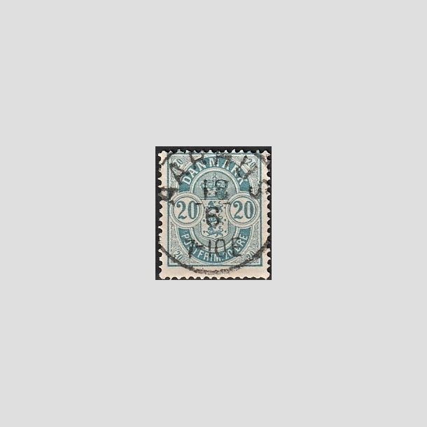 FRIMRKER DANMARK | 1884-85 - AFA 36 - 20 re bl - Lux Stemplet "AARHUS"