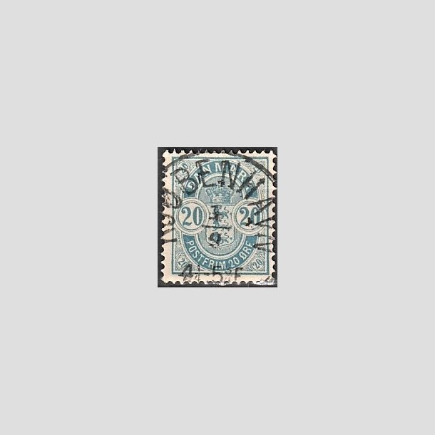 FRIMRKER DANMARK | 1884-85 - AFA 36 - 20 re bl - Lux Stemplet "KJBENHAVN"