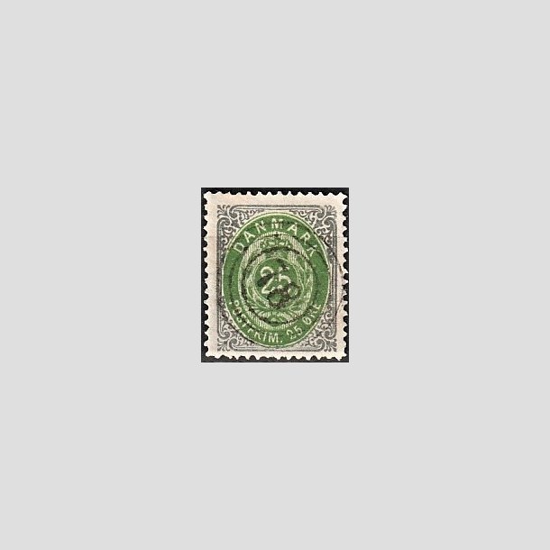 FRIMRKER DANMARK | 1875 - AFA 29 - 25 re gr/grn - Stemplet