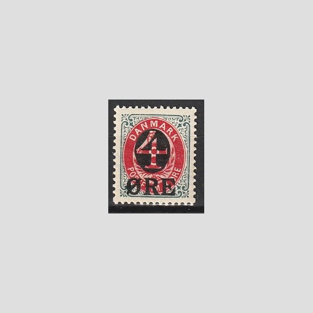 FRIMRKER DANMARK | 1904 - AFA 40 - 4/8 re gr/rd provisorium - Postfrisk