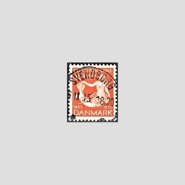 FRIMRKER DANMARK | 1935 - AFA 225 - H. C. Andersen 10 re orange - Lux Stemplet Svendborg