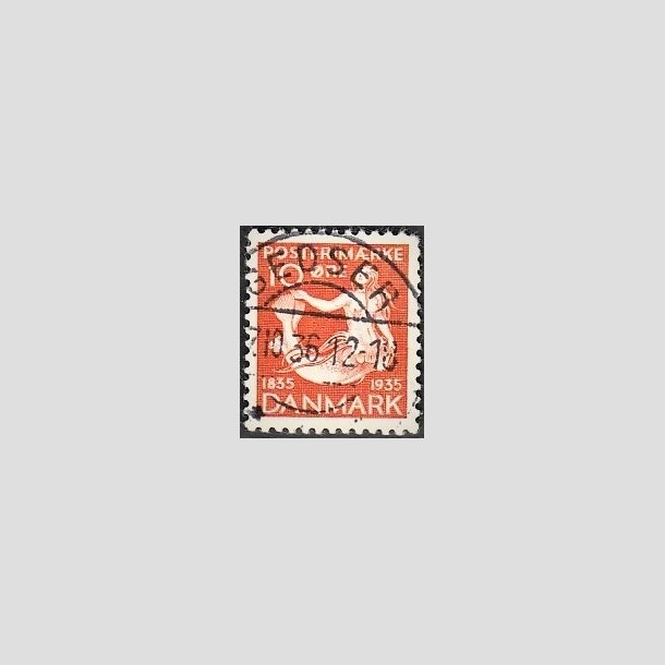 FRIMRKER DANMARK | 1935 - AFA 225 - H. C. Andersen 10 re orange - Lux Stemplet