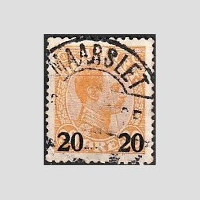 FRIMRKER DANMARK | 1926 - AFA 152 - 20 20/30 re orange Chr. X provisorier - Lux Stemplet 
