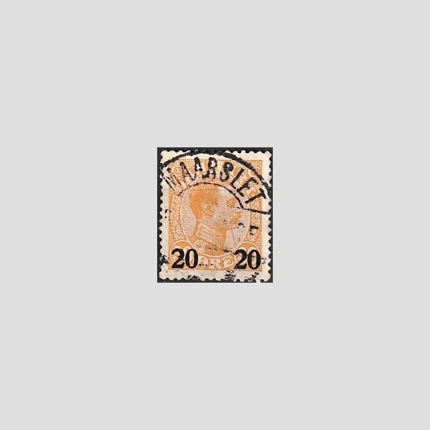 FRIMRKER DANMARK | 1926 - AFA 152 - 20 20/30 re orange Chr. X provisorier - Lux Stemplet "MAARSLET"