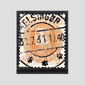 FRIMRKER DANMARK | 1930 - AFA 193 - Chr. X 60 r 30 re gul - Lux Stemplet