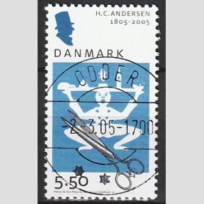 FRIM�RKER DANMARK | 2005 - AFA 1423 - H.C. Andersen - 5,50 Kr. Saks og klip - Pragt Stemplet