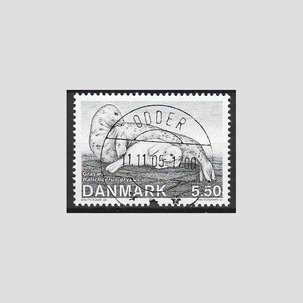 FRIMRKER DANMARK | 2005 - AFA 1452 - Sler i Danmark - 5,50 Kr. grsl - Pragt Stemplet