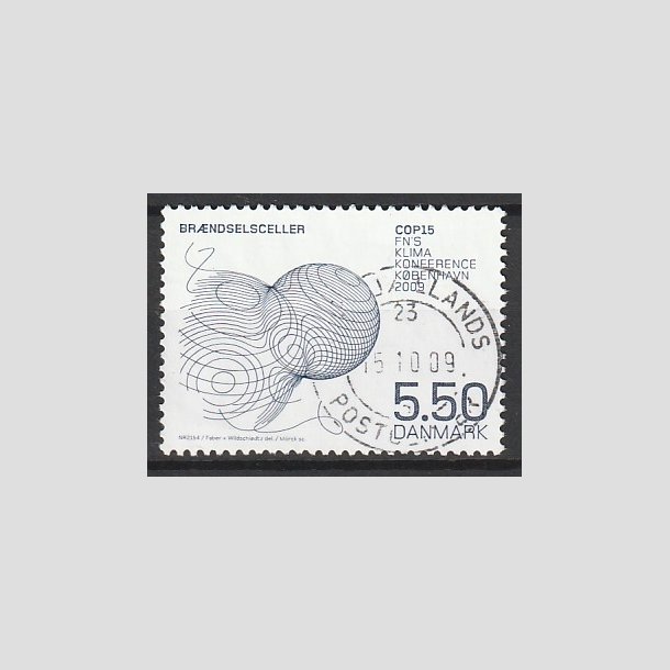 FRIMRKER DANMARK | 2009 - AFA 1590 - COP15 - 5,50 Kr. flerfarvet - Lux Stemplet