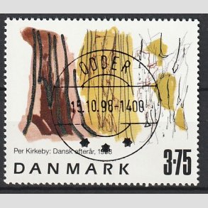 FRIMRKER DANMARK | 1998 - AFA 1187 - Frimrkekunst 1. - 3,75 Kr. Dansk efterr flerfarvet - Pragt Stemplet