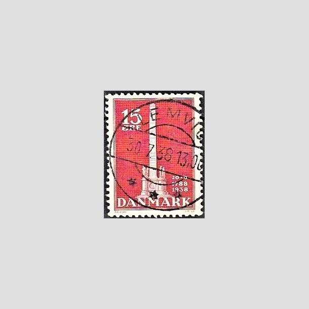 FRIMRKER DANMARK | 1938 - AFA 244 - Stavnsbndet 15 re rd - Lux Stemplet