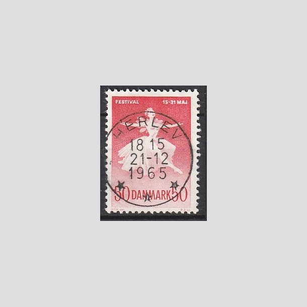 FRIMRKER DANMARK | 1965 - AFA 438 - Ballet og musikfestival - 50 re rd - Pragt Stemplet Herlev