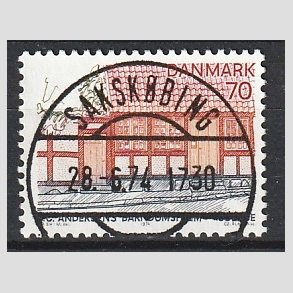 FRIM�RKER DANMARK | 1974 - AFA 568 - Fyn - 70 �re flerfarvet - Pragt Stemplet