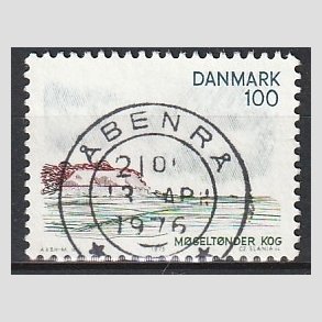 FRIM�RKER DANMARK | 1975 - AFA 599 - S�nderjylland - 100 �re flerfarvet - Pragt Stemplet