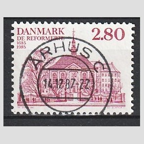 FRIM�RKER DANMARK | 1985 - AFA 825 - Reformerte meninghed 300 �r - 2,80 Kr. rosa - Pragt Stemplet �rhus C