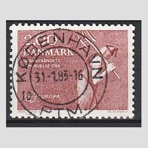 FRIM�RKER DANMARK | 1982 - AFA 747 - Europam�rker - 2,00 Kr. r�d - Pragt Stemplet