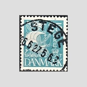 FRIM�RKER DANMARK | 1927 - AFA 171 - Karavel 25 �re bl� - Lux Stemplet 
