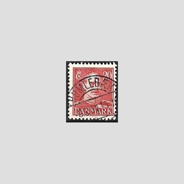 FRIMRKER DANMARK | 1942-44 - AFA 276 - Chr. X 20 re rd - Lux Stemplet