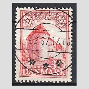 FRIMRKER DANMARK | 1953-56 - AFA 349 - Kongeriget 1000 r - 30 re rd - Pragt Stemplet Hinnerup