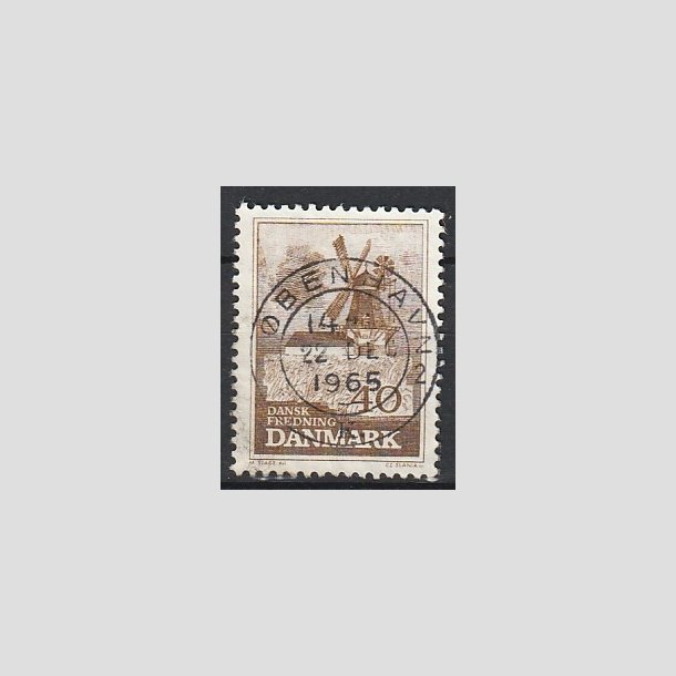 FRIMRKER DANMARK | 1965 - AFA 440 - Bog Mlle - 40 re brun - Pragt Stemplet