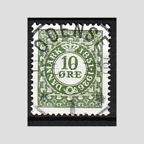 FRIM�RKER DANMARK | 1926 - AFA 154 - Frim�rkets 75 �rs jubil�um 10 �re gr�n - Pragt Stemplet