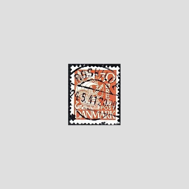 FRIMRKER DANMARK | 1940 - AFA 259 - Karavel 30 re orange Type II - Lux Stemplet Roskilde