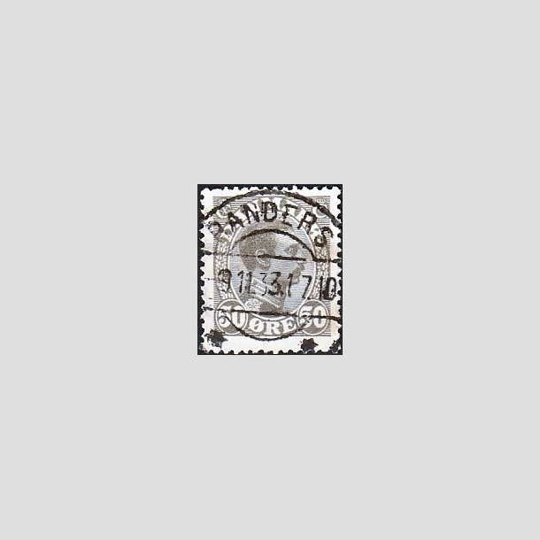 FRIMRKER DANMARK | 1921-22 - AFA 129a - Chr. X 50 re gr - Pragt Stemplet "RANDERS"