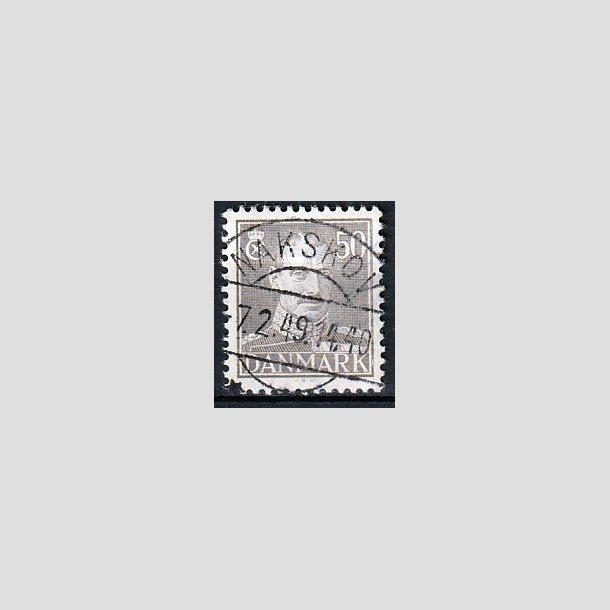 FRIMRKER DANMARK | 1945 - AFA 289 - Chr. X 50 re gr - Lux Stemplet