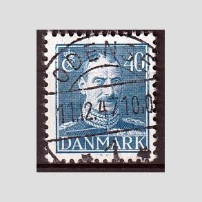 FRIMRKER DANMARK | 1942-44 - AFA 280 - Chr. X 40 re bl - Lux Stemplet