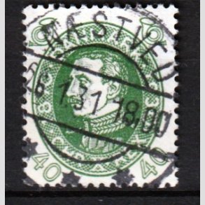 FRIMRKER DANMARK | 1930 - AFA 195 - Chr. X 60 r 40 re grn - Lux Stemplet Nstved