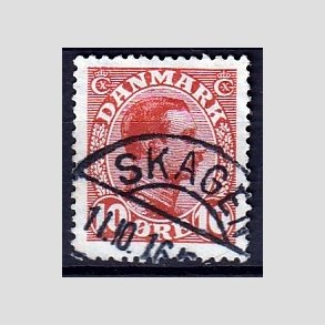 FRIMRKER DANMARK | 1913 - AFA 69 - Chr. X 10 re rd - Lux Stemplet Skagen