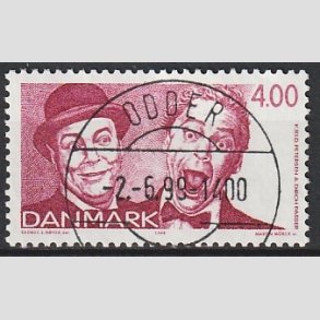 FRIM�RKER DANMARK | 1999 - AFA 1212 - Dansk revy - 4,00 Kr. r�d - Pragt Stemplet