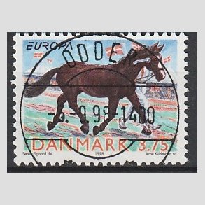 FRIM�RKER DANMARK | 1998 - AFA 1184 - Nationale festdage - 3,75 Kr. flerfarvet - Pragt Stemplet