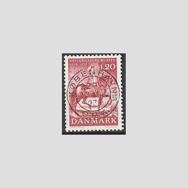 FRIMRKER DANMARK | 1978 - AFA 656 - Fredriksborgmuseet - 1,20 Kr. rd - Pragt Stemplet