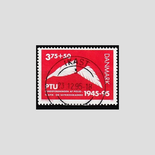 FRIMRKER DANMARK | 1995 - AFA 1096 - PTU - 3,75 Kr. + 50 re rd - Pragt Stemplet Ikast