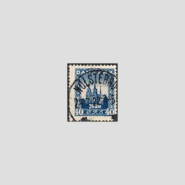 FRIMRKER DANMARK | 1921 - AFA 116 - Genforening 40 re bl - Lux Stemplet 