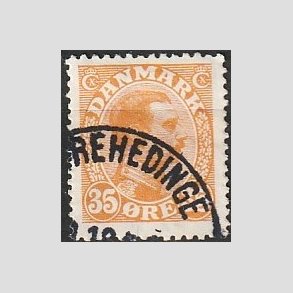 FRIMRKER DANMARK | 1913 - AFA 73 - Chr. X 35 re orange - Lux Stemplet 
