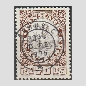 FRIM�RKER DANMARK | 1975 - AFA 594 - H.C Andersen - 70 �re brun/gr� - Pragt Stemplet