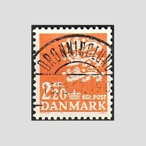 FRIMRKER DANMARK | 1967 - AFA 464F - Rigsvben 2,20 Kr. orange - Lux Stemplet