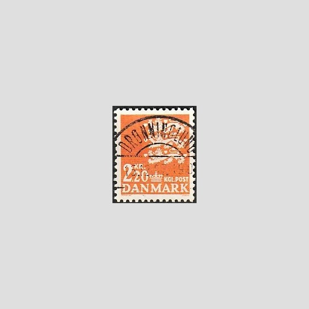 FRIMRKER DANMARK | 1967 - AFA 464F - Rigsvben 2,20 Kr. orange - Lux Stemplet