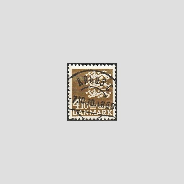FRIMRKER DANMARK | 1970 - AFA 502 - Rigsvben 4,10 Kr. olivenbrun - Pragt Stemplet