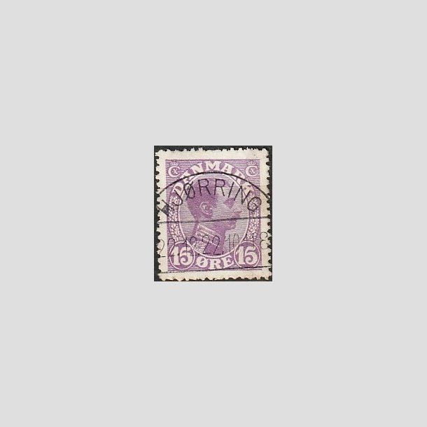 FRIMRKER DANMARK | 1913 - AFA 70 - Chr. X 15 re violet - Lux Stemplet Hjrring