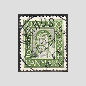 FRIM�RKER DANMARK | 1924 - AFA 133 - Postjubil�um 10 �re gr�n - Lux Stemplet 