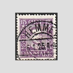FRIM�RKER DANMARK | 1924 - AFA 136 - Postjubil�um 15 �re violet - Lux Stemplet