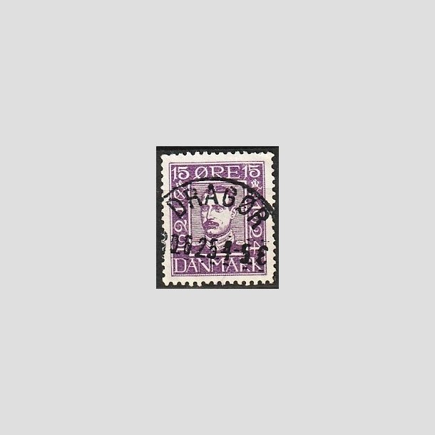 FRIMRKER DANMARK | 1924 - AFA 139 - 15 re violet - Pragt Stemplet 