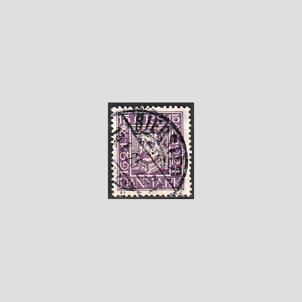 FRIMRKER DANMARK | 1924 - AFA 139 - 15 re violet - Lux Stemplet 
